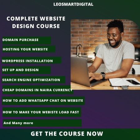 Website Design Course- E-Commerce and Portfolio Websites