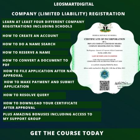 COMPANY (LIMITED LIABILITY) REGISTRATION