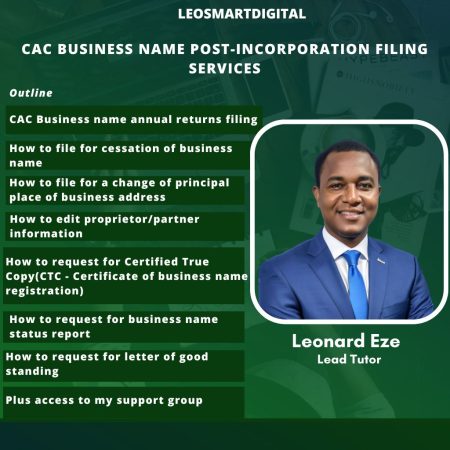 CAC BUSINESS NAME POST INCORPORATION
